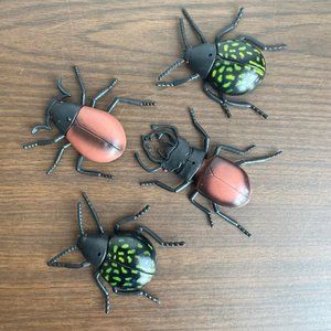 (4) Vintage 1979 Beetle Toys